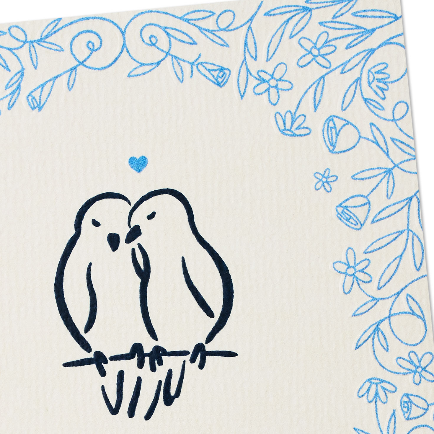 Romantic Lovebirds Anniversary Card Card Front Detail image number 4