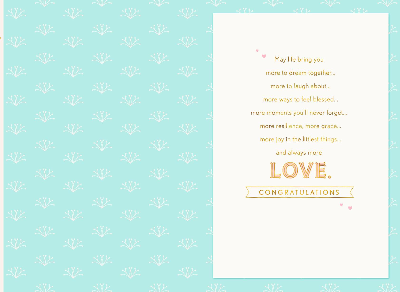 From This Day Forward Floral Wedding Card