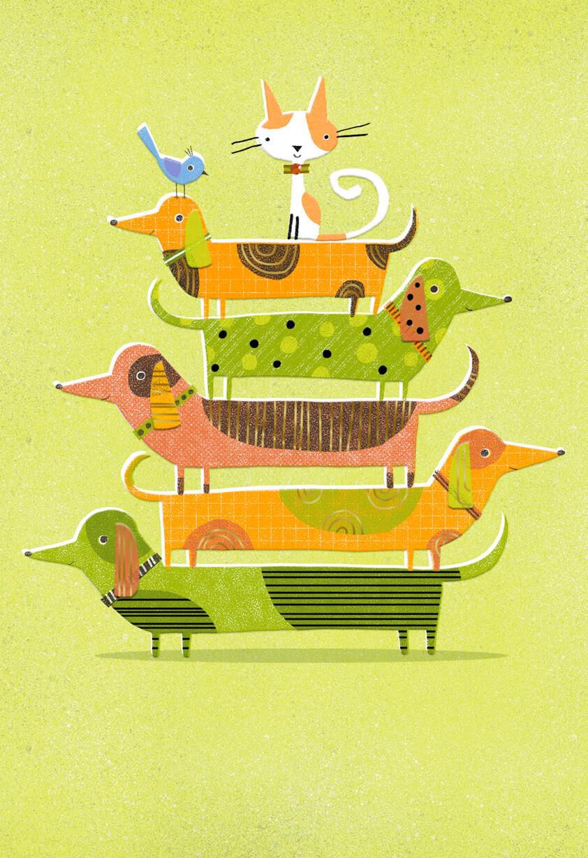 Pet Pyramid Birthday Card for Friend
