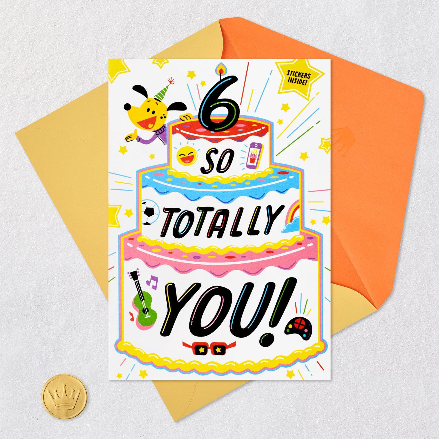 Fantastic and Fun 6th Birthday Card With Stickers for only USD 4.99 | Hallmark