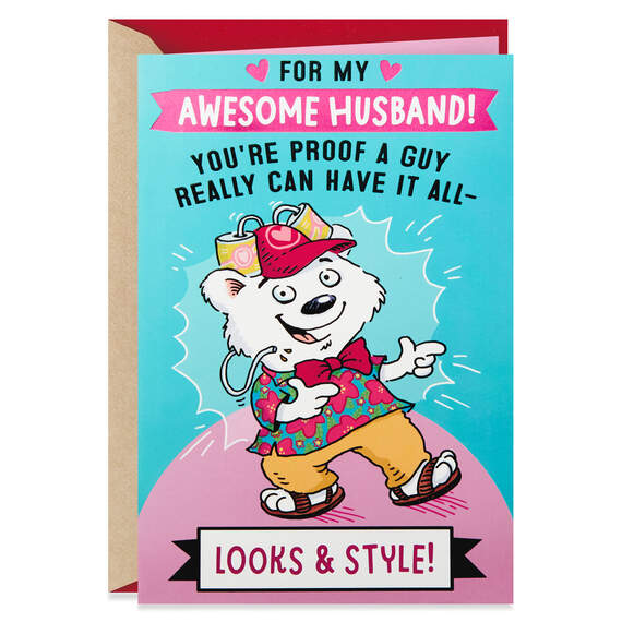 From Your Amazing Wife Funny Pop Up Valentine's Day Card for Husband, , large image number 1
