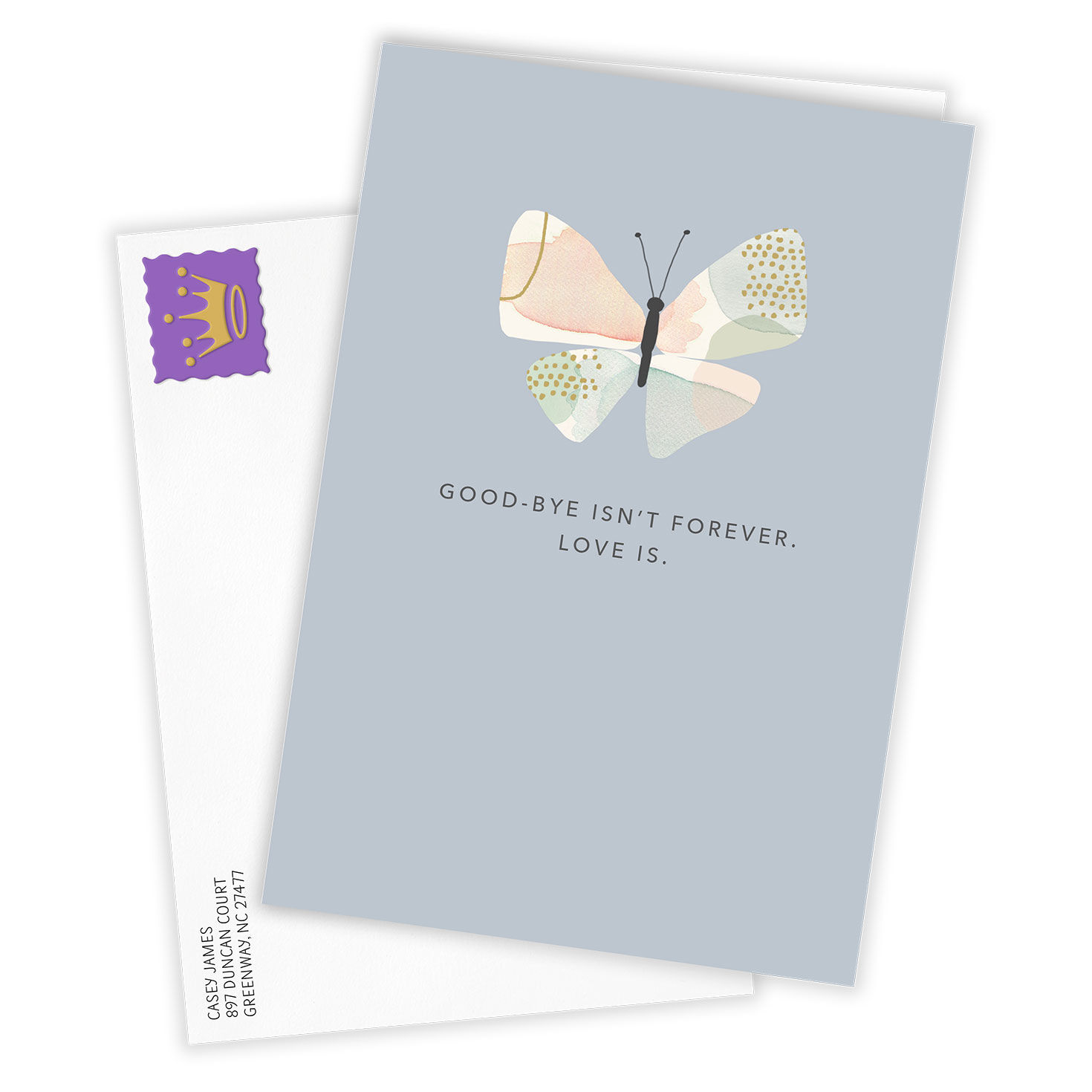 Love Is Forever Custom Sympathy Card, , large image number 2