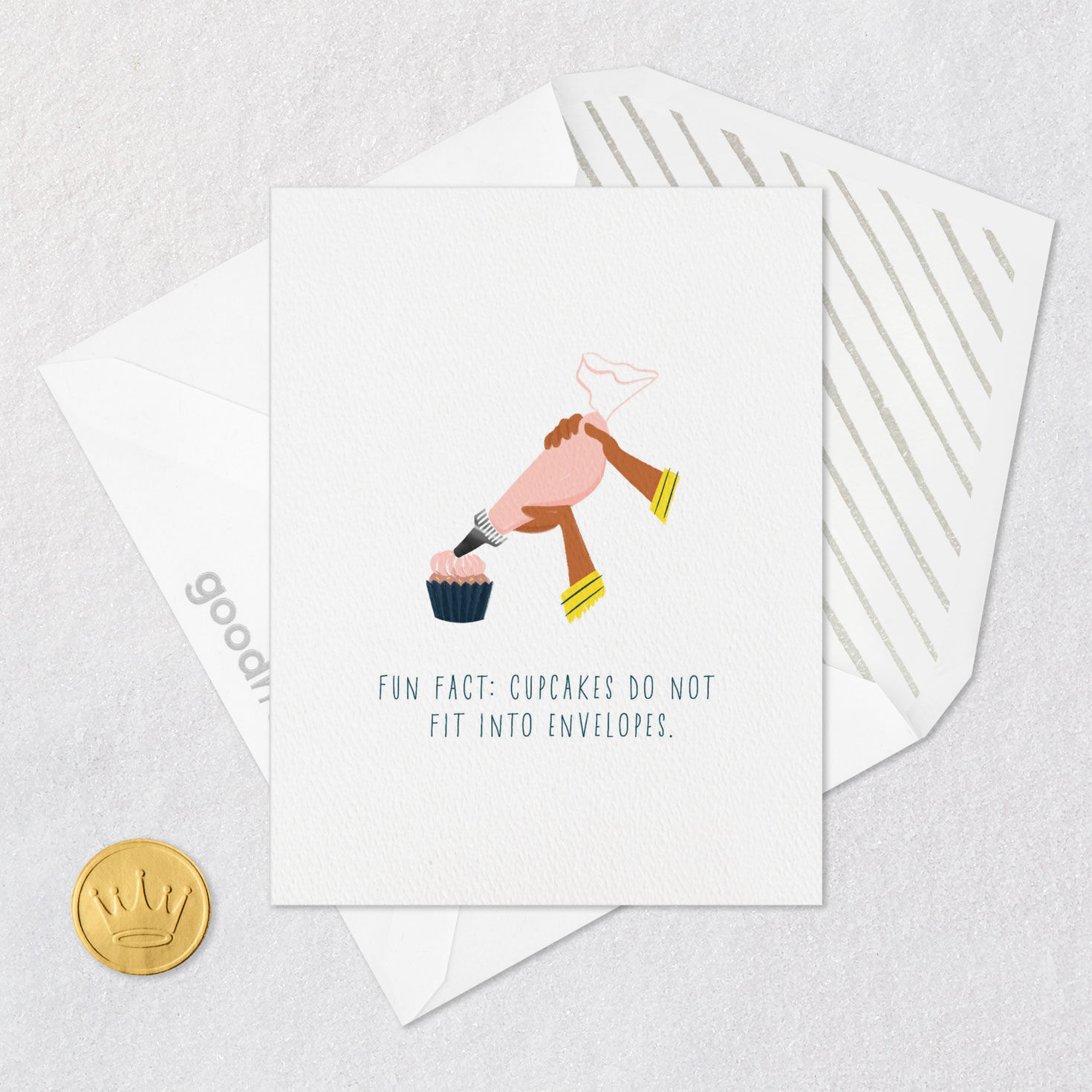 Cupcakes Don't Fit Funny Birthday Card, , large image number 5