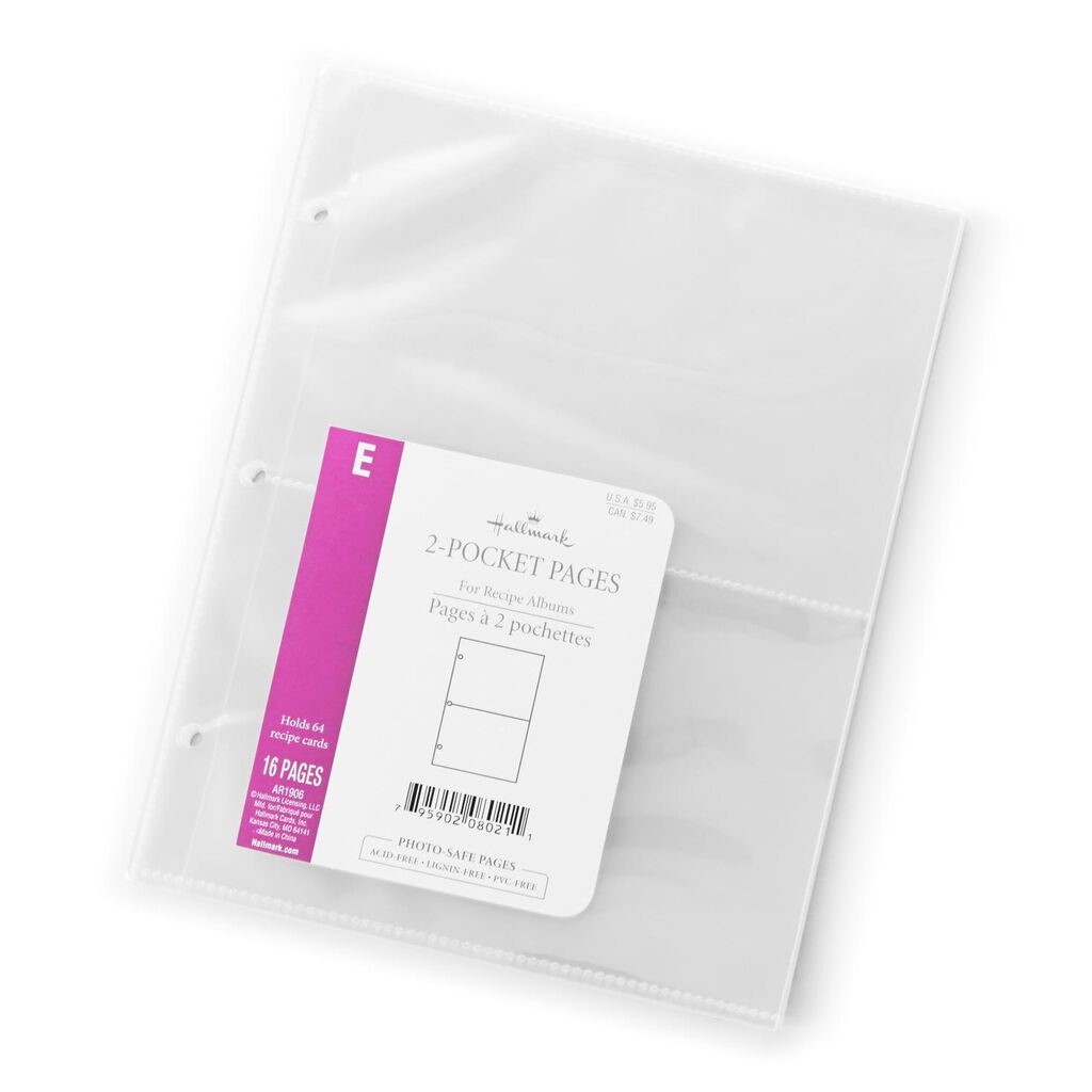small 2 pocket recipe album refill pages recipe organizers hallmark