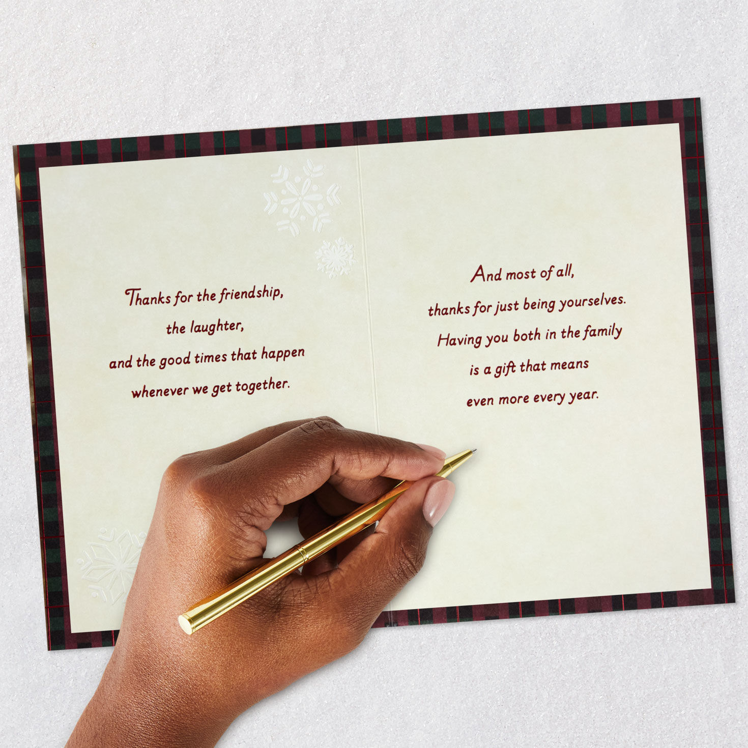 Friendship, Laughter and Good Times Christmas Card for Sister and Brother-in-Law for only USD 4.59 | Hallmark