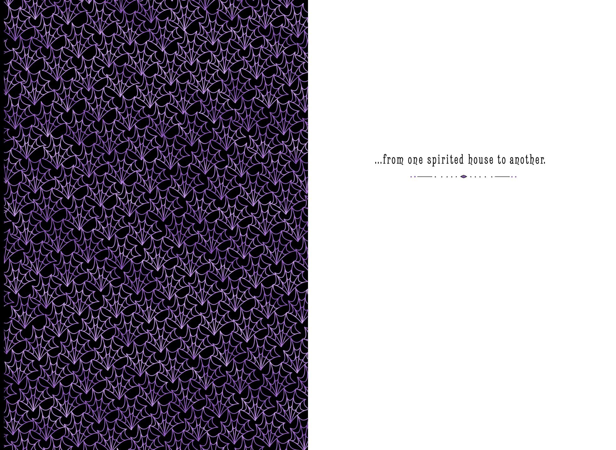 Spirited Haunted House Halloween Card