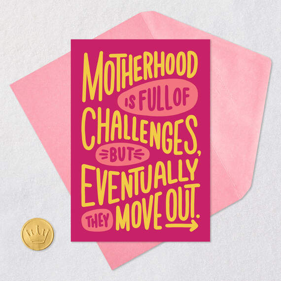 Motherhood Is Full of Challenges Funny Mother's Day Card, , large image number 5
