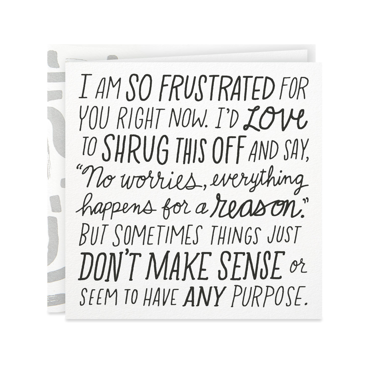 Sometimes Things Just Don T Make Sense Encouragement Card Greeting Cards Hallmark