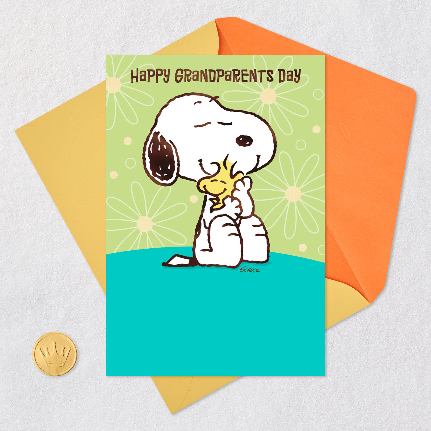 Peanuts® Snoopy and Woodstock Hugs Grandparents Day Card for only USD 3.59 | Hallmark