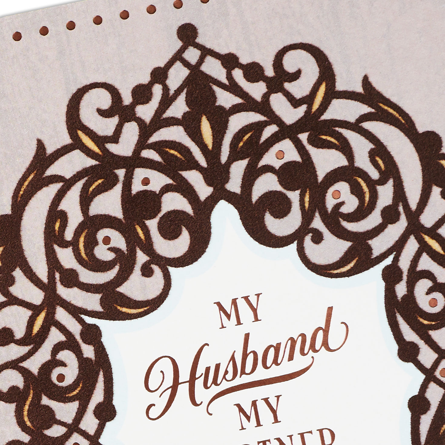 Ornate Ogee Anniversary Card for Husband  image number 5