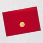 Ornate Red and Gold Ornament Christmas Card Envelope Back with Seal image number 9