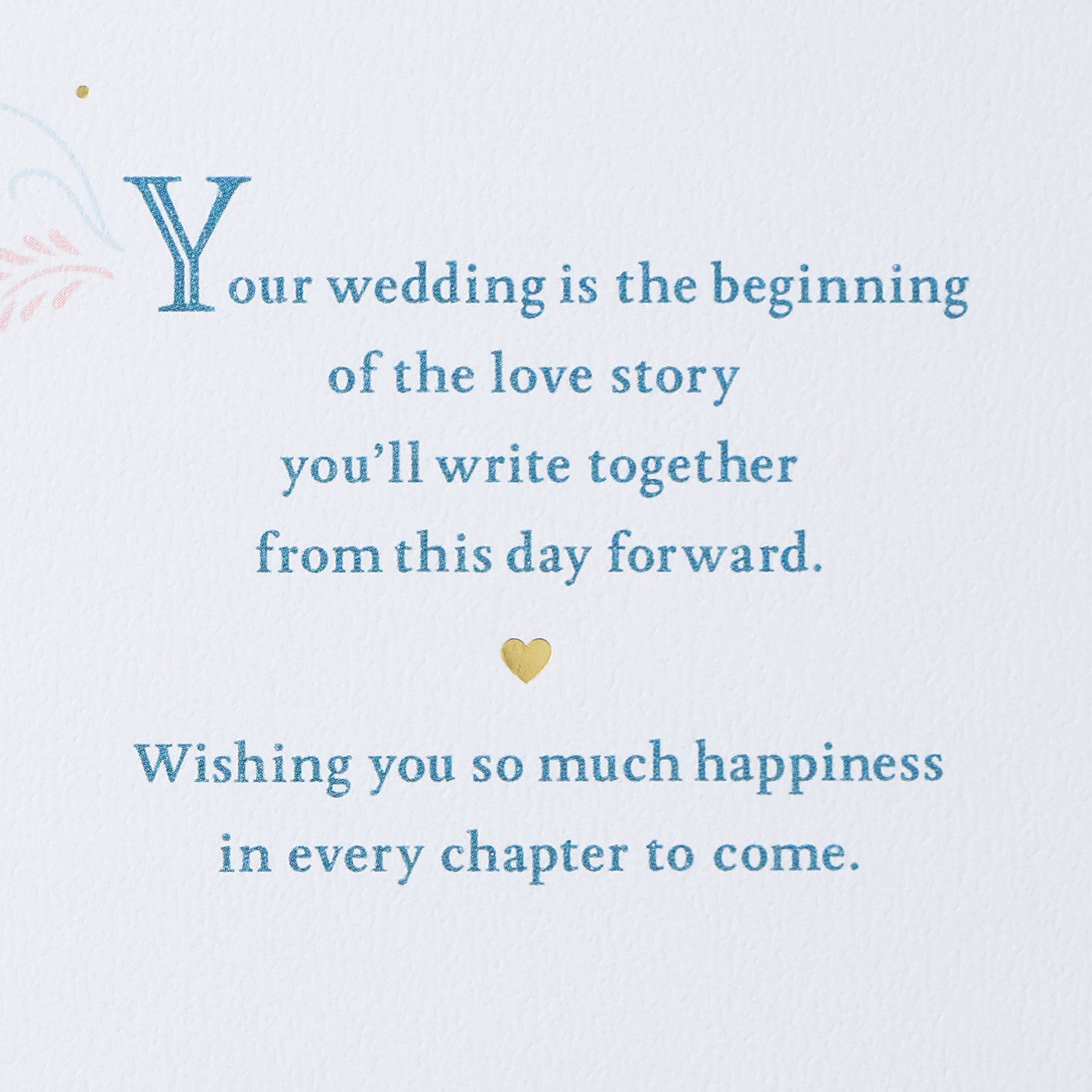 Fairy Tale Book Wedding Card for Couple Sentiment image number 2