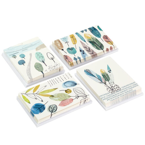 Nature in Watercolor Assorted Blank Note Cards, Pack of 48, 