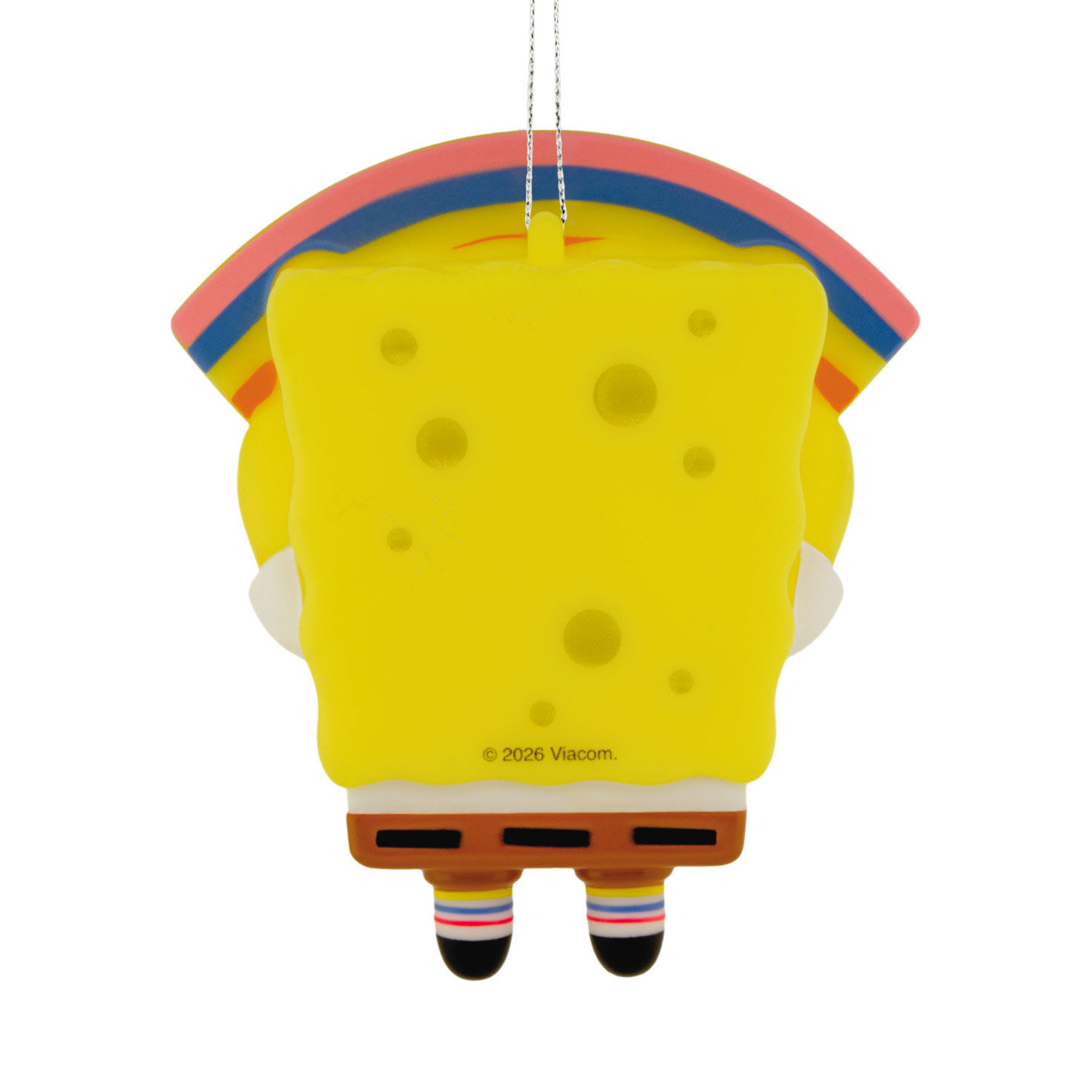 SpongeBob With Rainbow Christmas Ornament Back image number 6