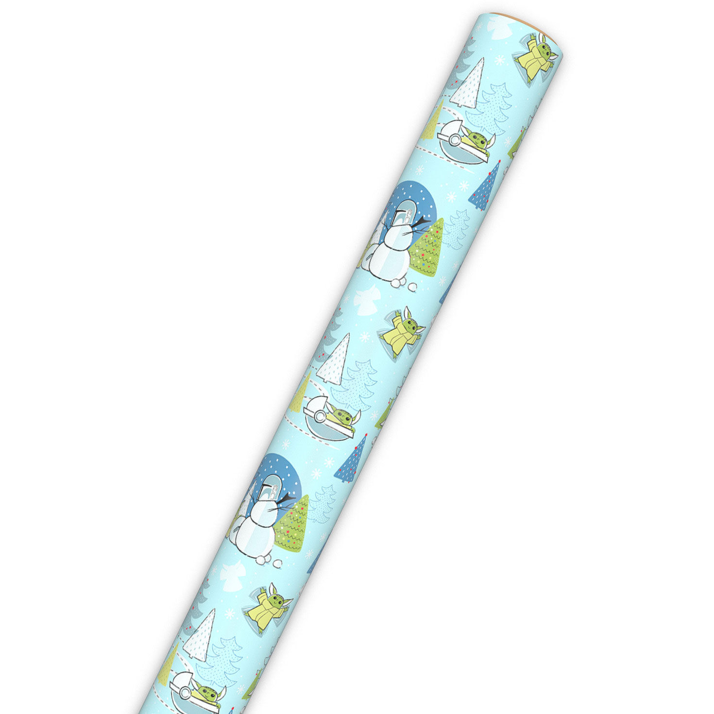 Star Wars: The Mandalorian&trade; Grogu&trade; Snow Fun Christmas Wrapping Paper, 25 sq. ft., , large image number 6