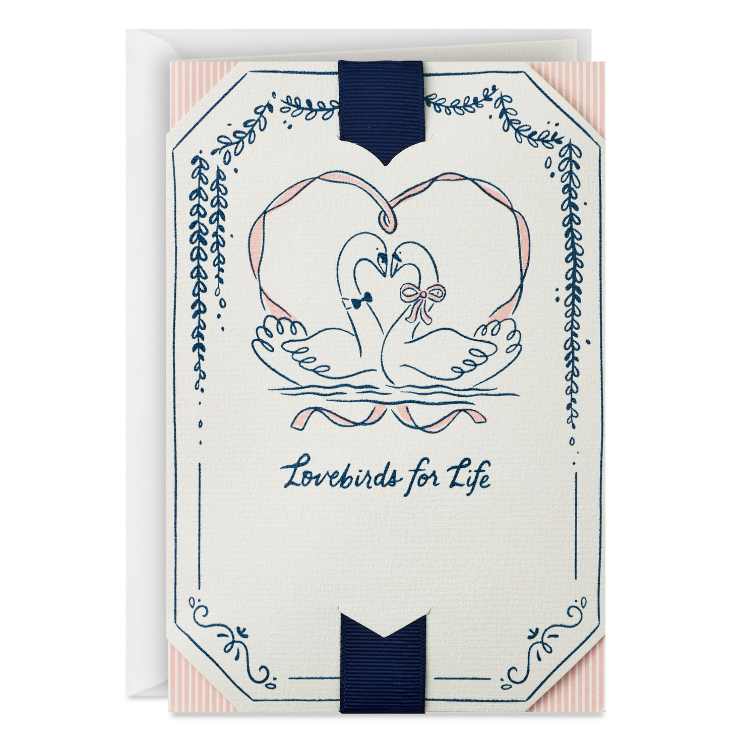 Lovebirds for Life Wedding Card