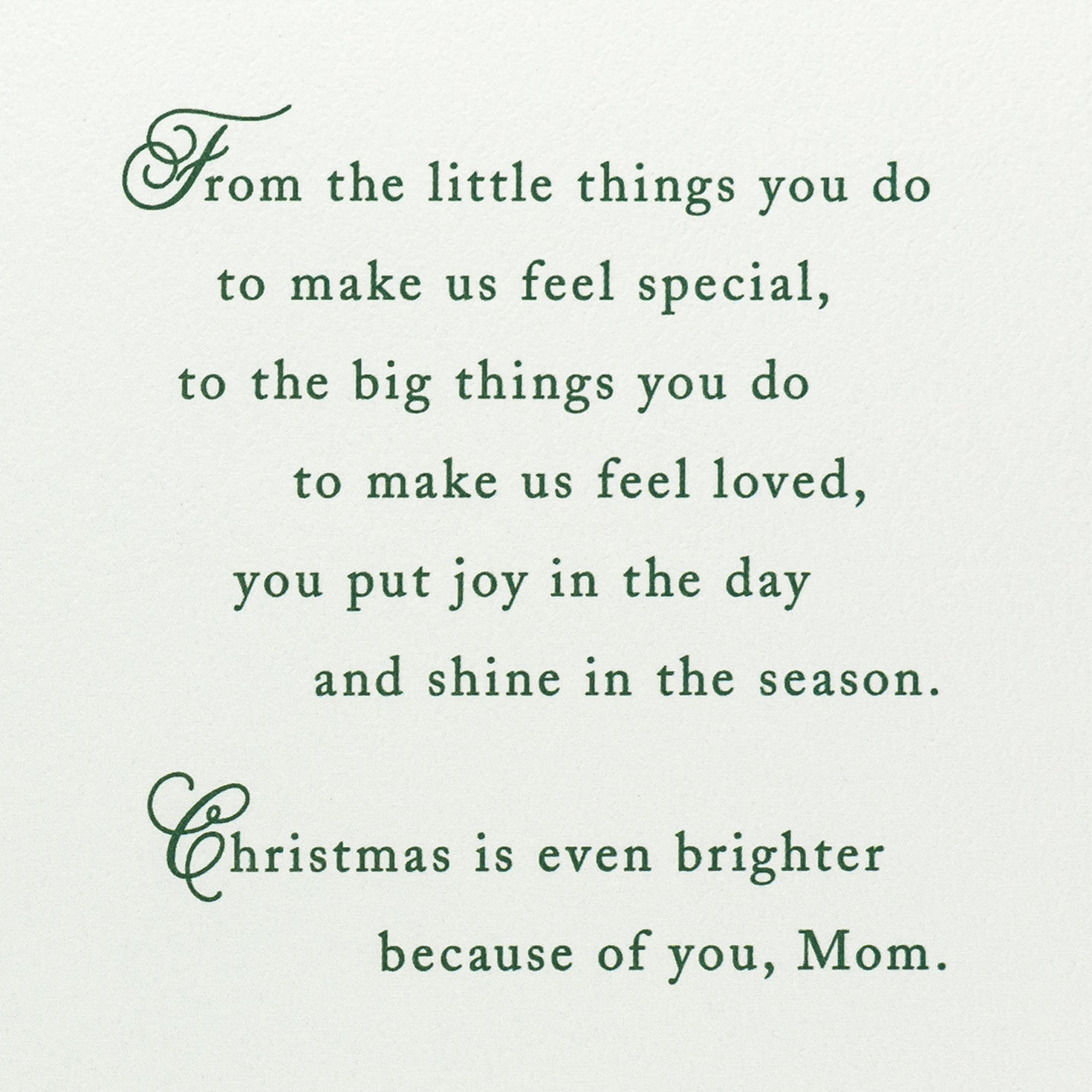 We're So Grateful for You Christmas Card for Mom From Us, , large image number 2