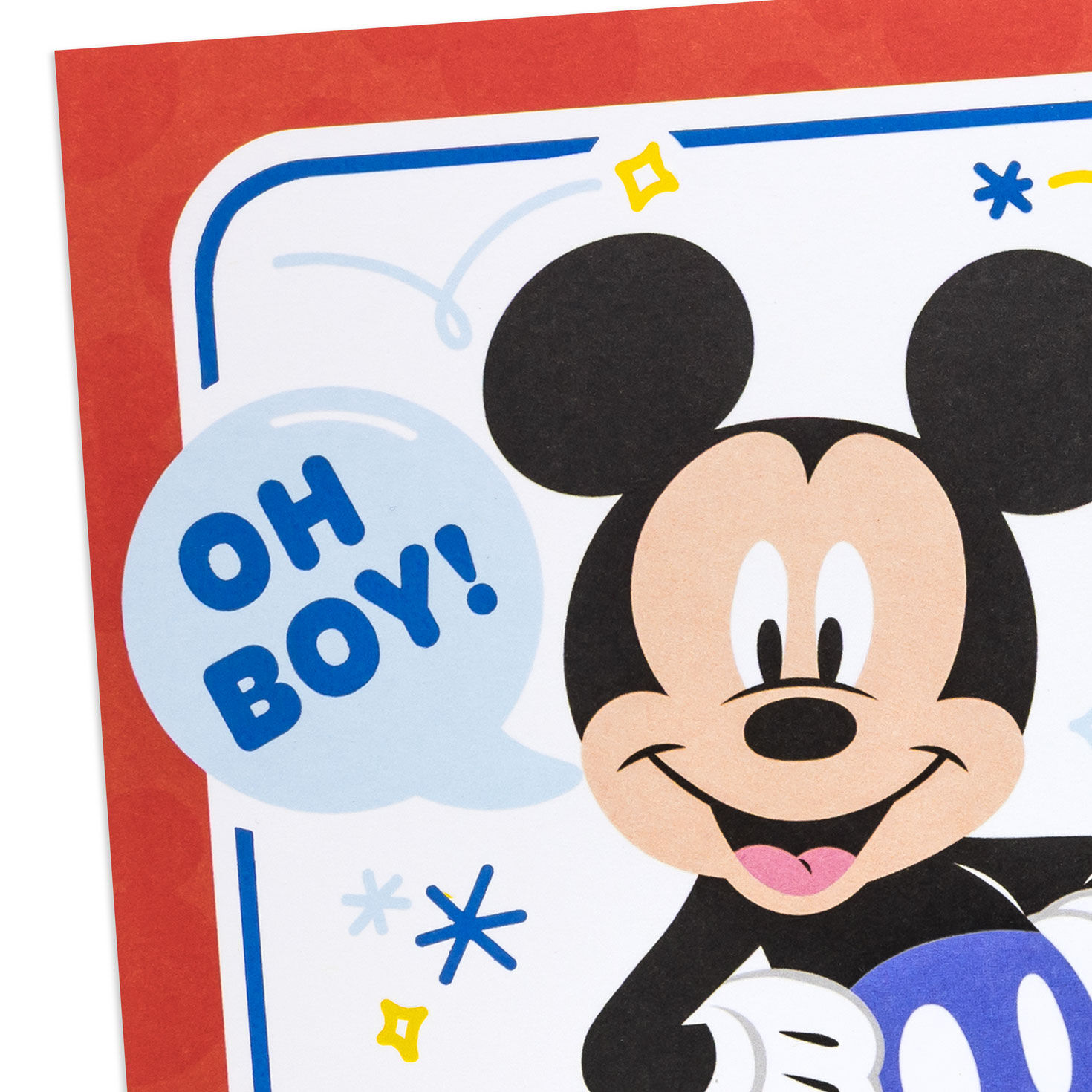 Disney Mickey Mouse Kids Birthday Card With Sticker Card Front Detail image number 5
