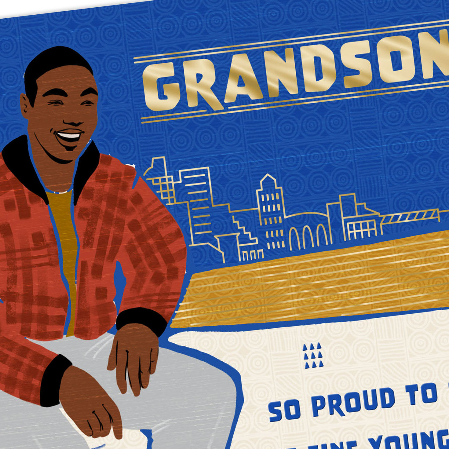 Blessings for a Fine Young Man Birthday Card for Grandson, , large image number 4