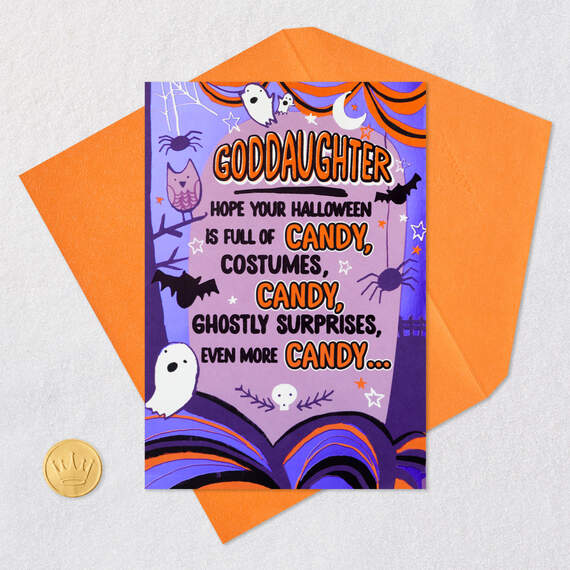 Lots of Candy Halloween Card for Goddaughter, , large image number 5