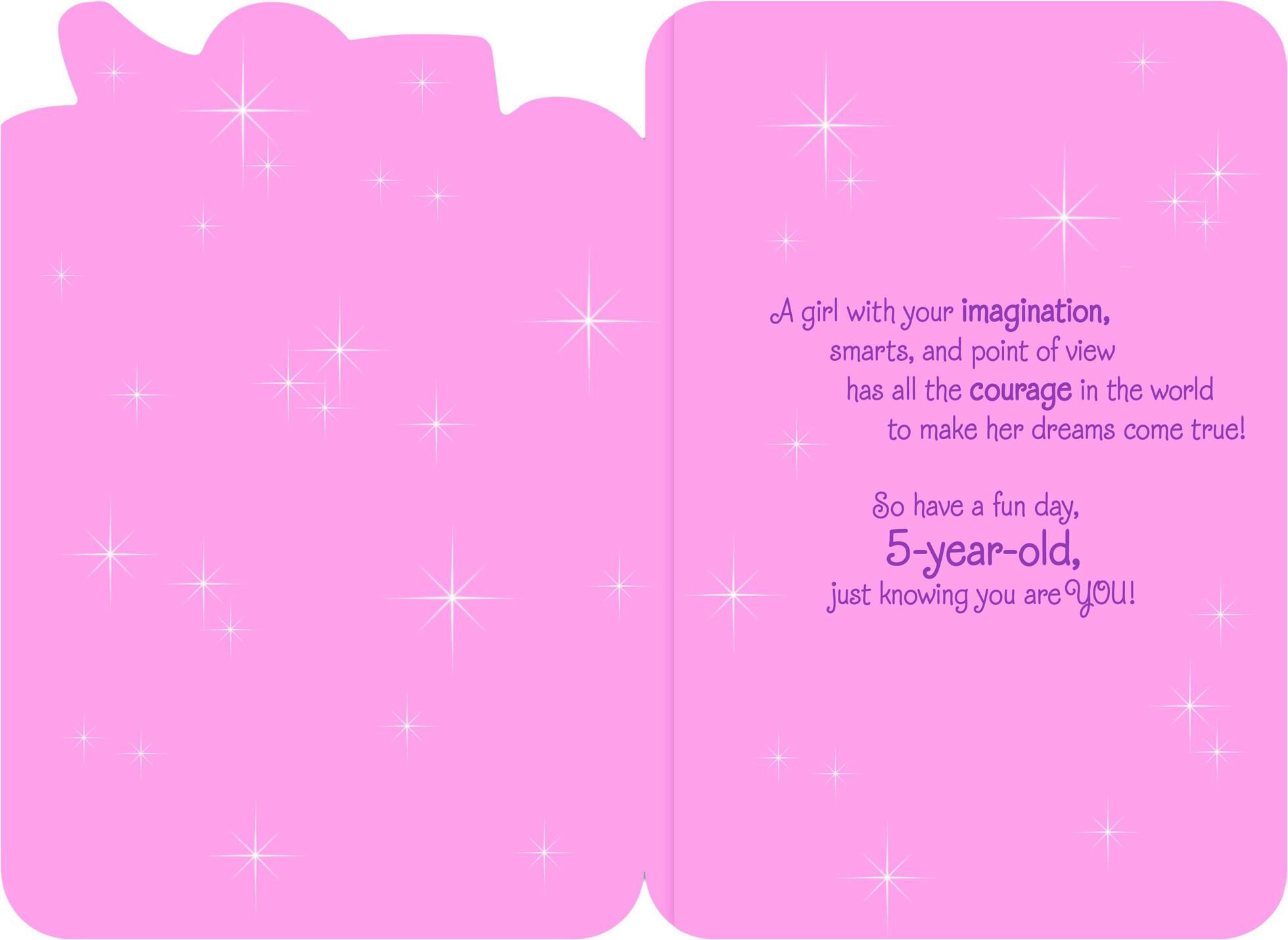 Disney Princess Musical 5th Birthday Card