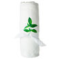 Cream Fleece Blanket With Flowers and Striped Border rolled image number 4