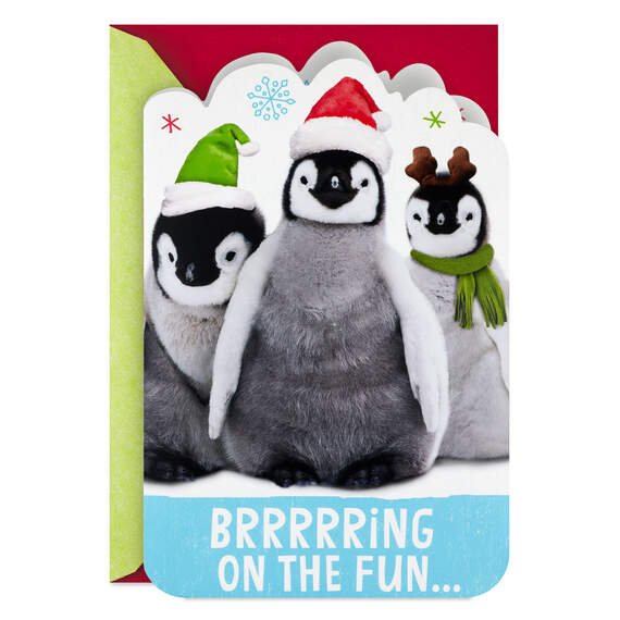 Bring on the Fun Penguins Musical Christmas Card