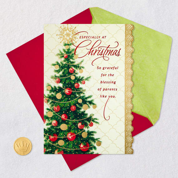 Grateful for Your Blessings Christmas Card for Parents, , large image number 6