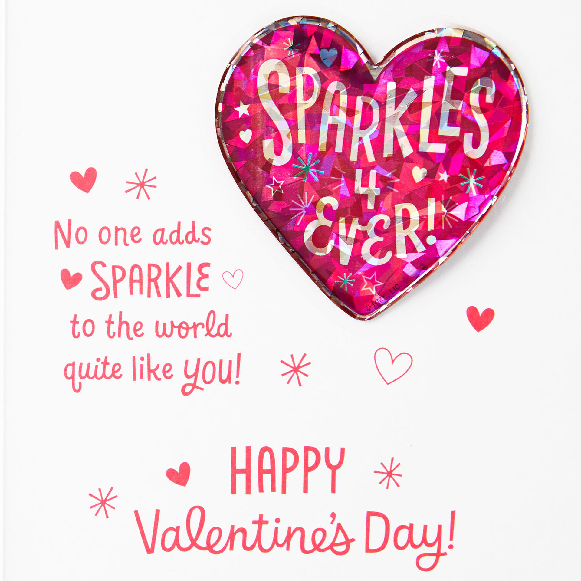 Sparkles Forever Granddaughter Valentine's Day Card With Sticker Greeting Cards Hallmark