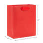 6.5" Red Small Gift Bag, Red, large image number 3