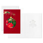 Flower Ornament Red and Green Boxed Christmas Cards Card Front with Sentiment image number 3