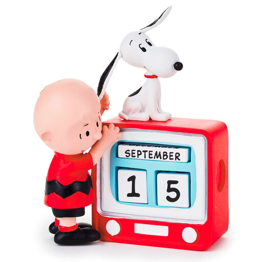 Peanuts® Charlie Brown and Snoopy TV Set Perpetual Calendar, 