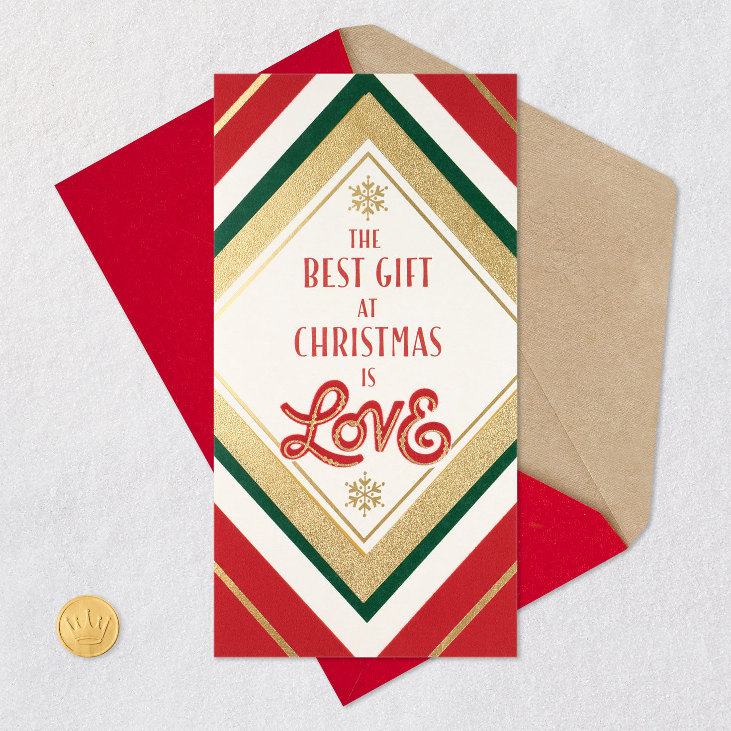 Geometric Religious Money Holder Christmas Card Card with envelope and Seal image number 7