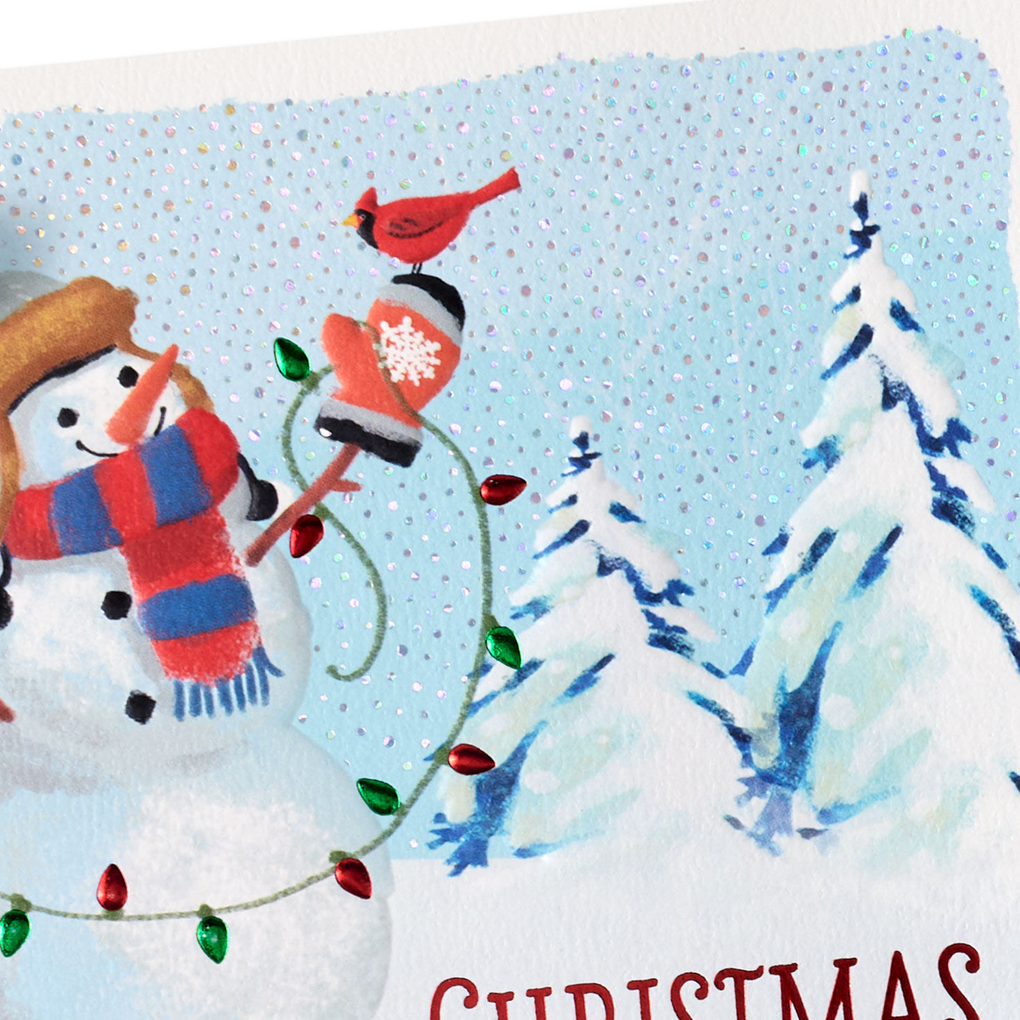 Snowman Blessing Christmas Card for Friend Card Front Detail image number 5