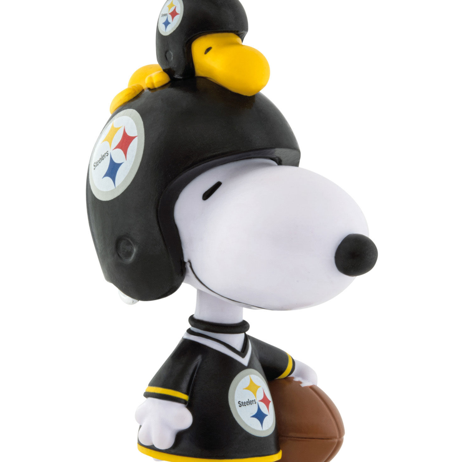 Snoopy Pittsburgh Steelers Christmas Ornament upclose view image number 5