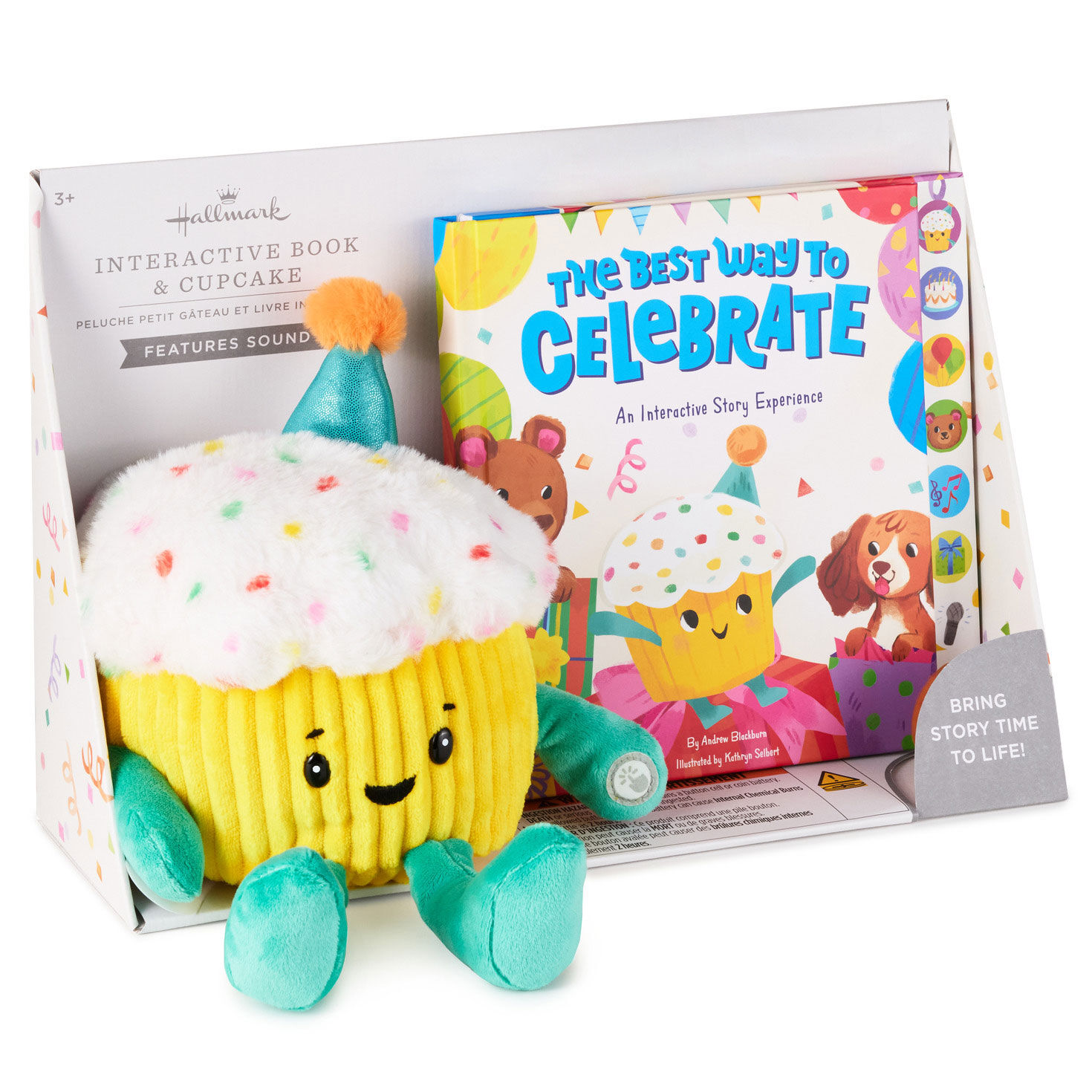 Plush Cupcake and Sound Book Birthday Gift Set package front image number 7