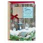 Snowy Barn Religious Christmas Card for Son Card Front image number 1