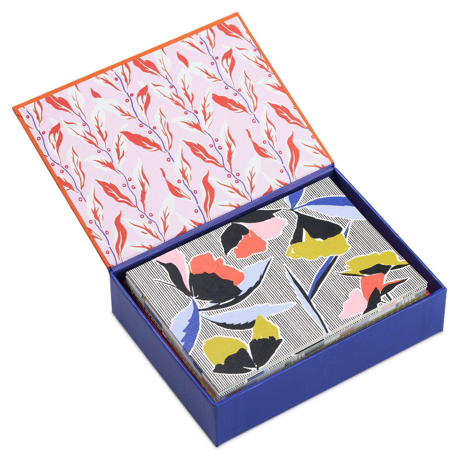 Purple Floral and Apple Boxed Blank Cards Assortment package image number 2