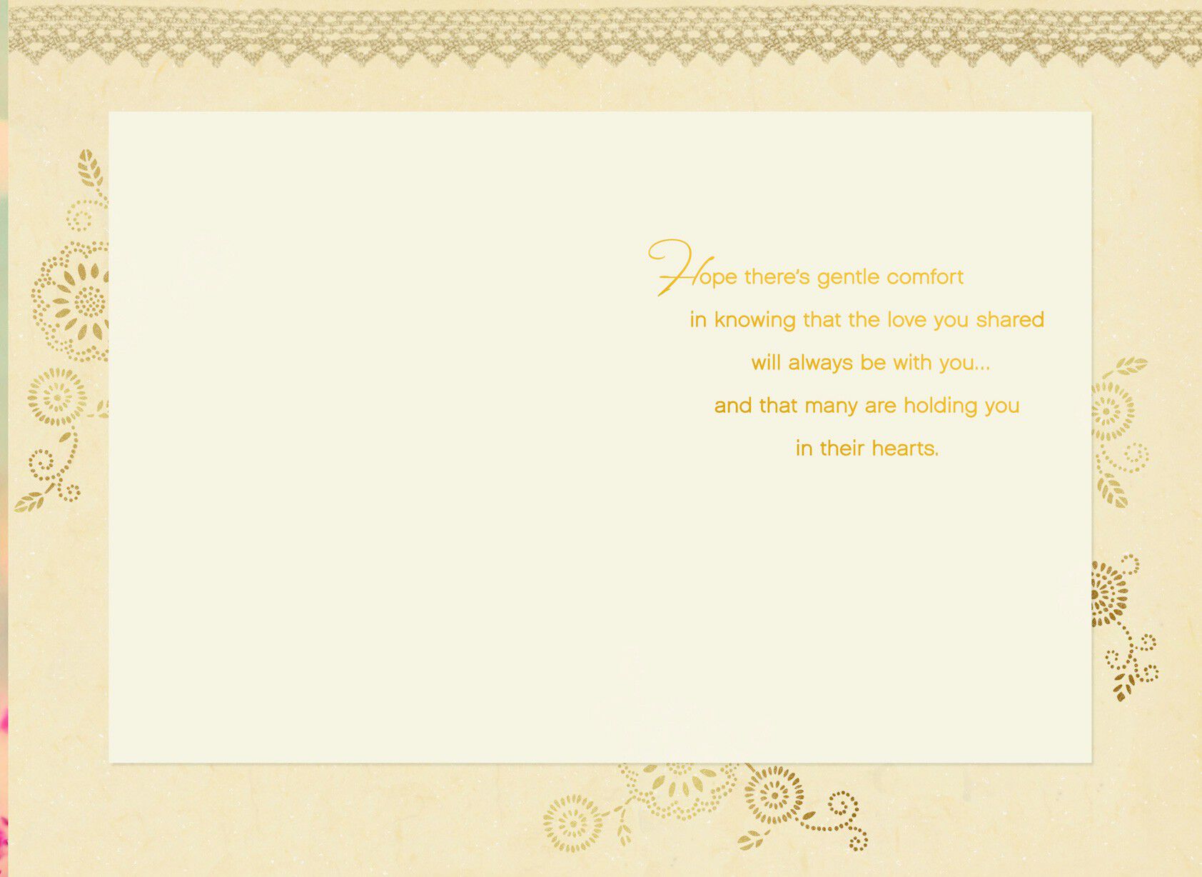 Comforting Flowers in Meadow Mother's Day Card