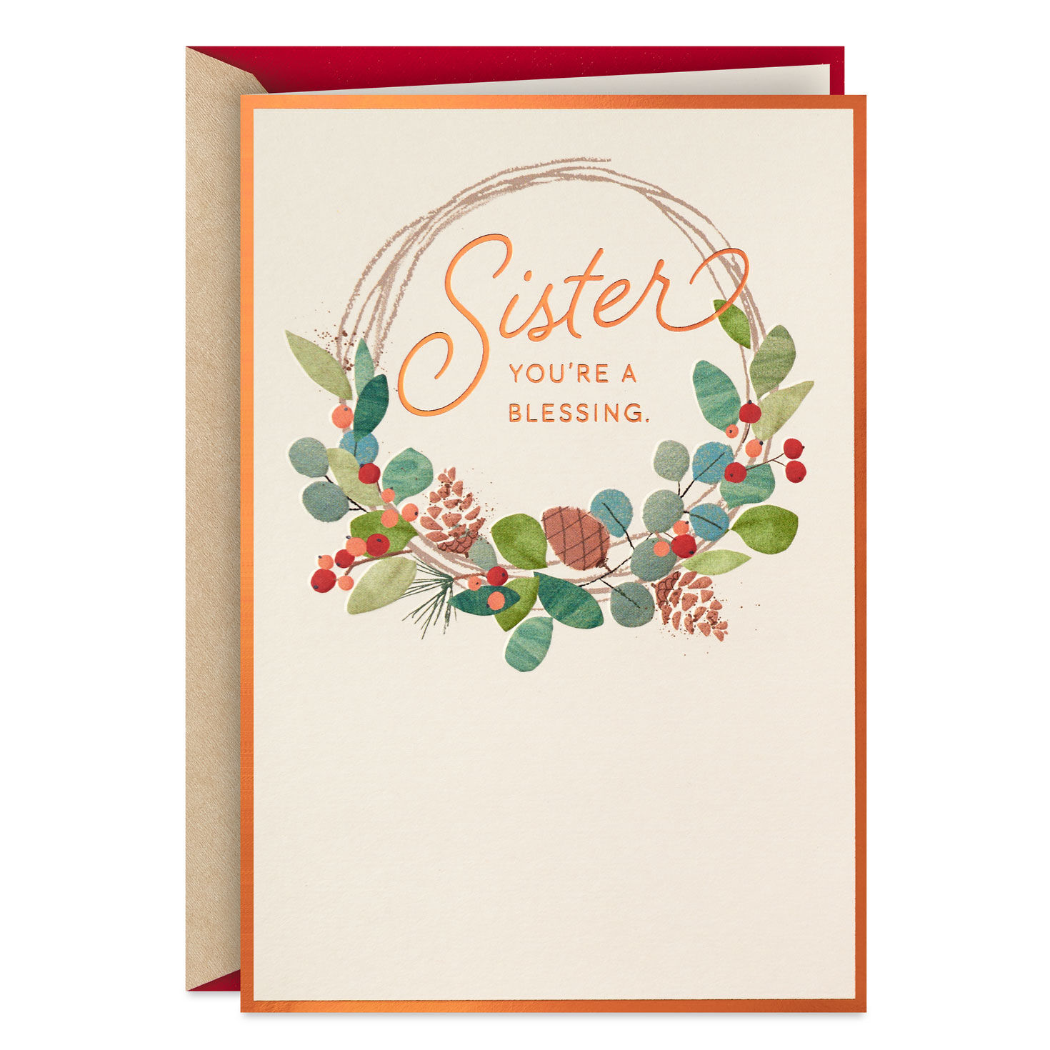 You're a Blessing Christmas Card for Sister