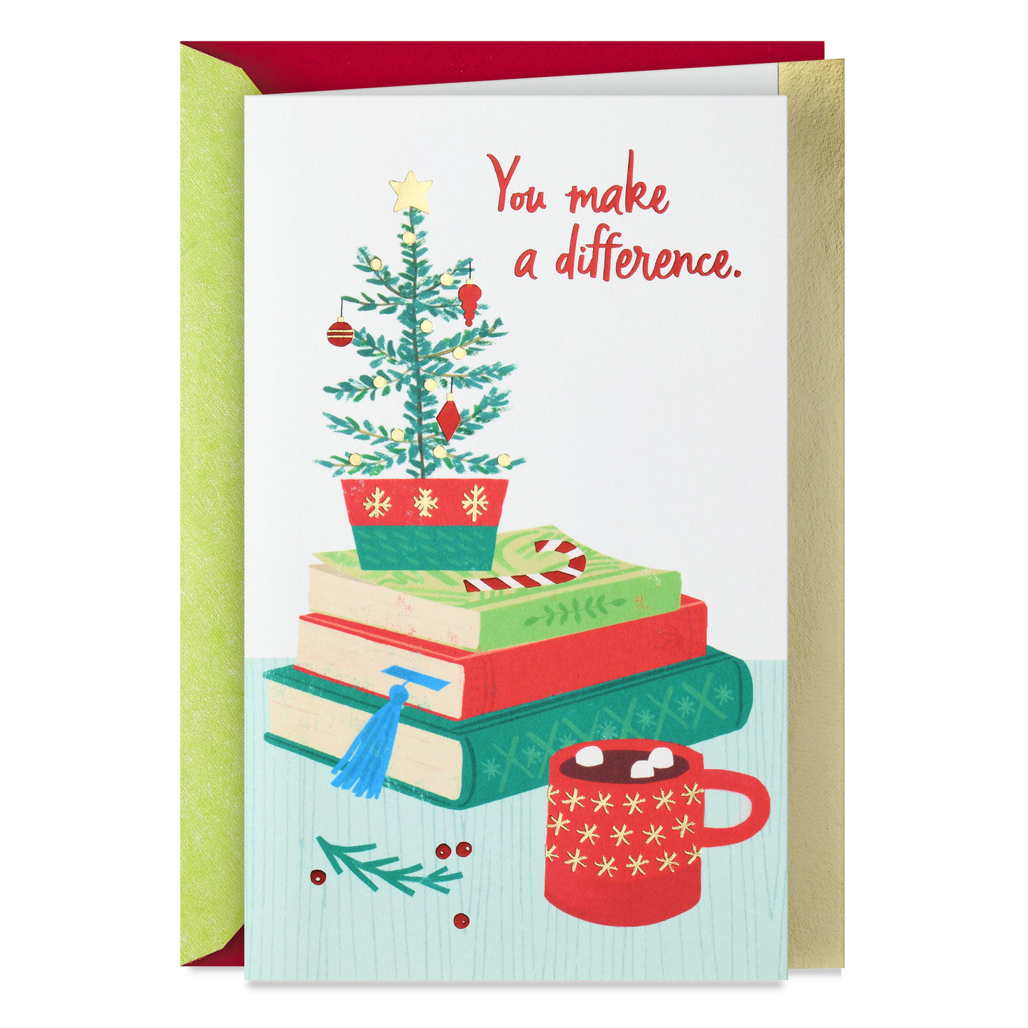 You Help Students Shine Christmas Thank-You Card for Teacher