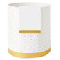 Build-a-Bouquet Gold Polka Dots Pop-Up Paper Vase With Mini Card, Gold Polka Dots, large image number 1