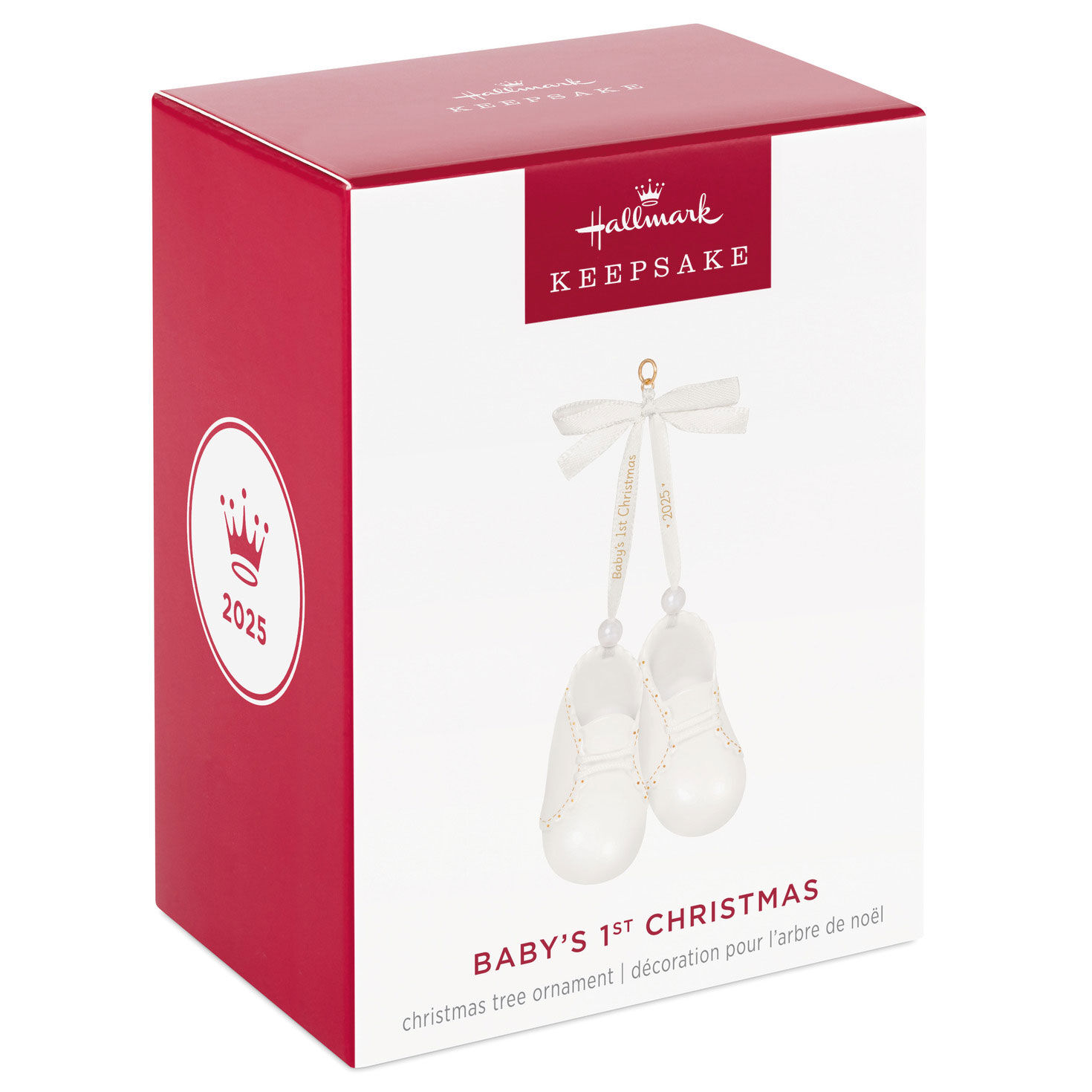 Baby's 1st Christmas Baby Booties 2025 Porcelain Ornament, , large image number 6