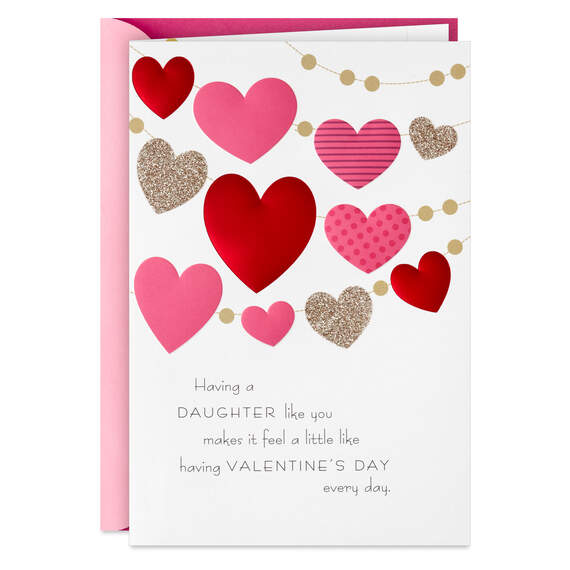 Hearts Filled With Love Valentine's Day Card for Daughter, , large image number 1