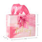 Pink Watercolor Happy Birthday Medium Gift Bag, 7.75", , large image number 3