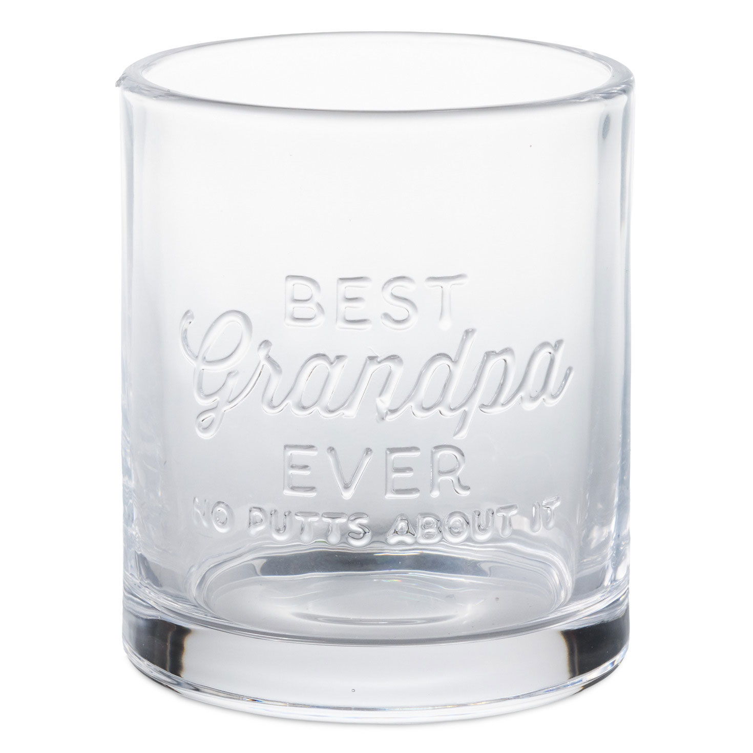 Golfer Grandpa Lowball Glass, Stirrer and Coaster front image number 4