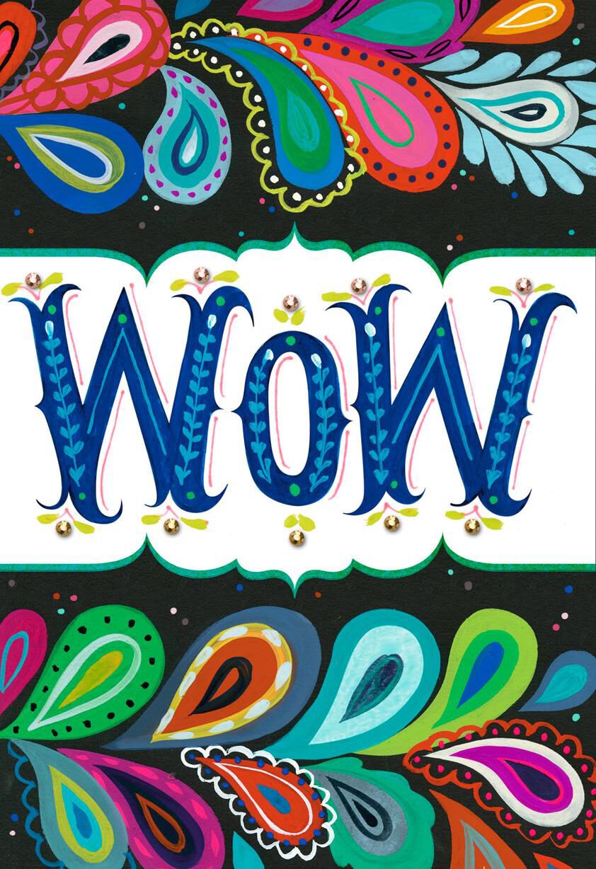 Paisley WOW! Thank You Card