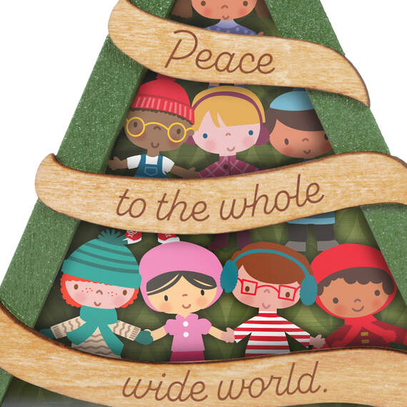 UNICEF Peace to the World Papercraft Ornament, , large image number 4