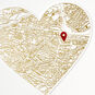 Heart Road Map With Pin Signature Love Card Card Front Detail image number 4