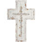 White Distressed Wood Cross, 12", , large image number 1